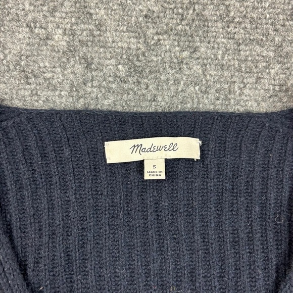 MADEWELL Women’s Navy Blue Crewneck Sweater size: Small - Picture 3 of 7